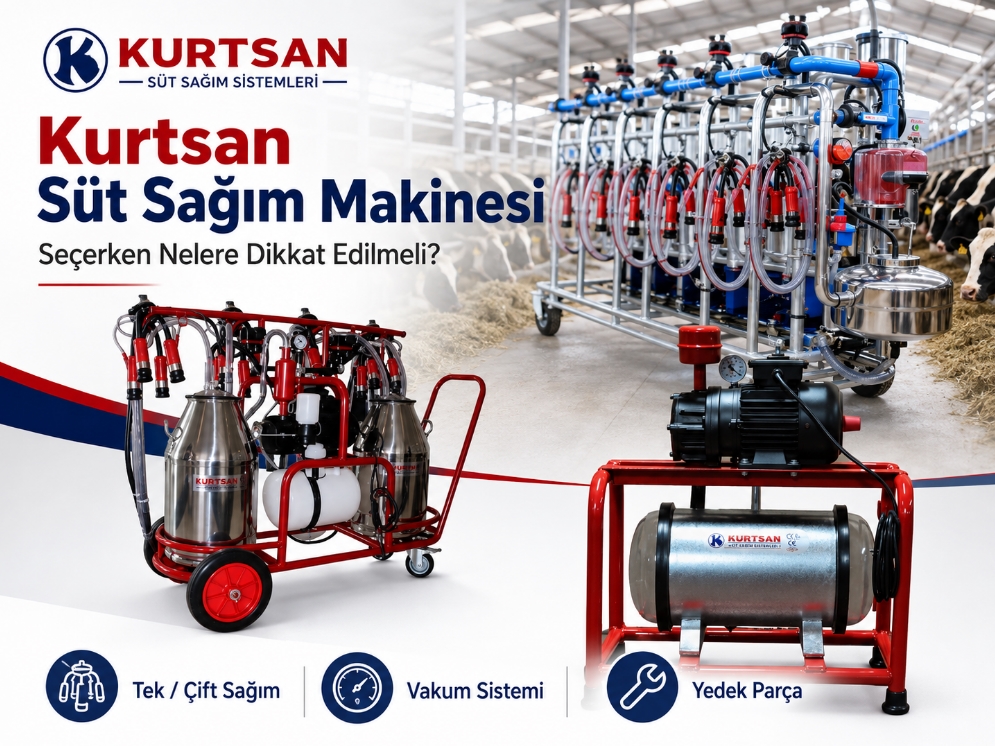 Kurtsan Süt Sağım Makinesi Seçerken Nelere Dikkat Edilmeli?