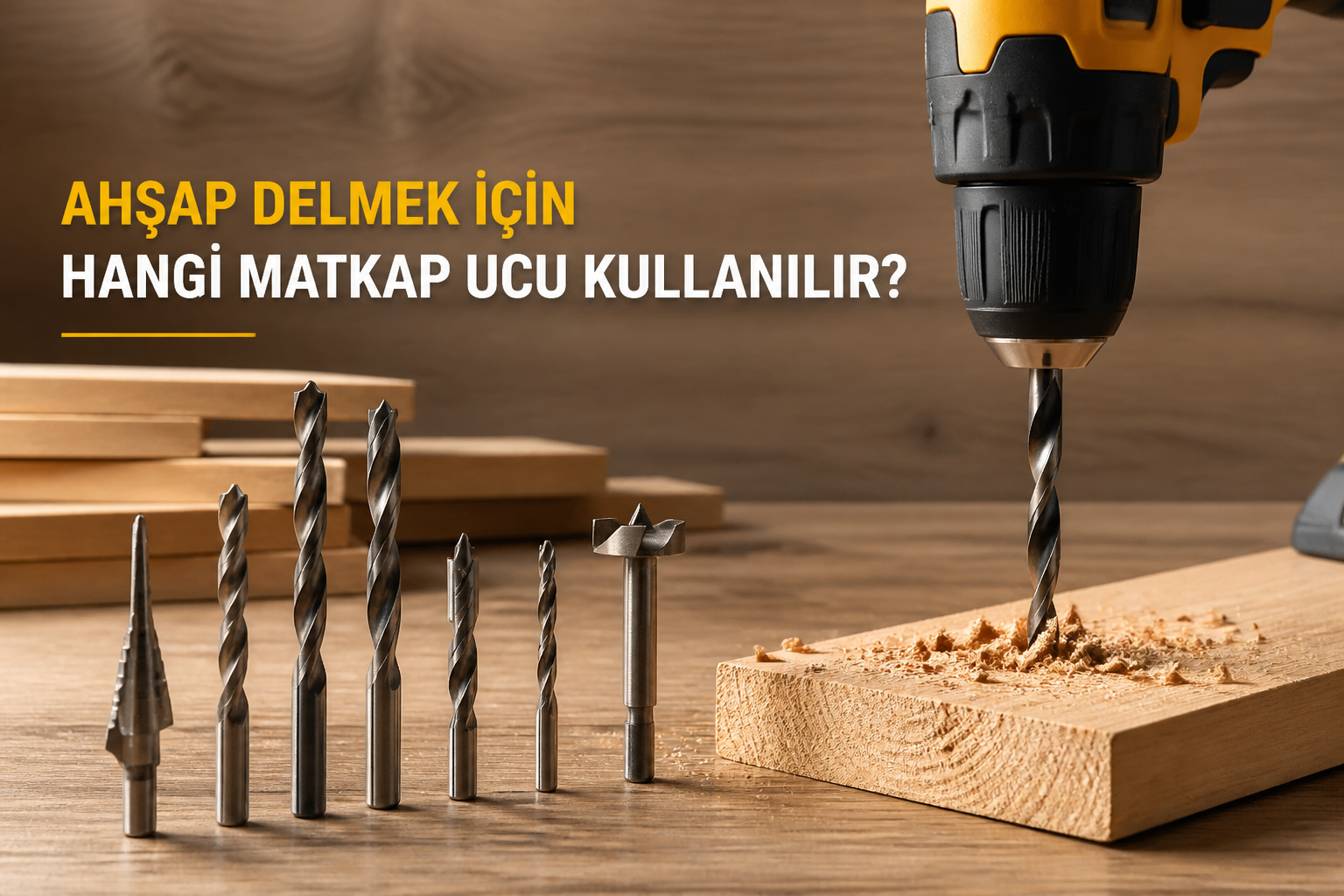 Ahşap Delmek İçin Hangi Matkap Ucu Kullanılır?