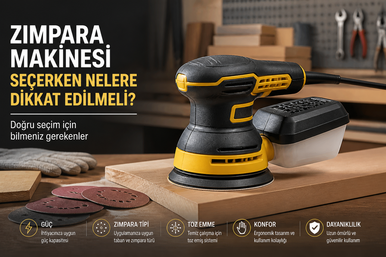 Zımpara Makinesi Seçerken Nelere Dikkat Edilmeli?