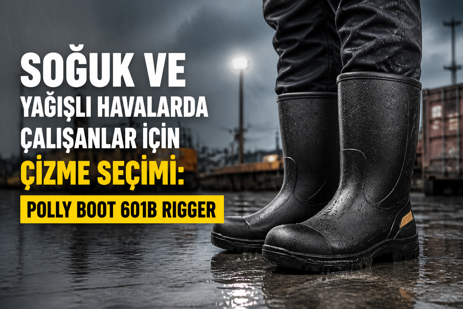Soğuk ve Yağışlı Havalarda Çalışanlar İçin Çizme Seçimi: Polly Boot 601B Rigger 