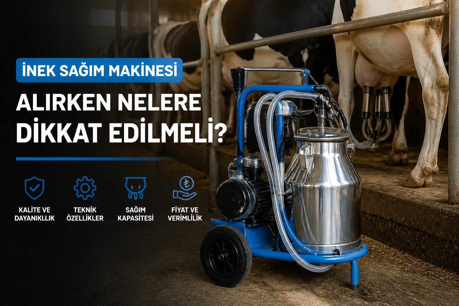 İnek Sağım Makinesi Alırken Nelere Dikkat Edilmeli?