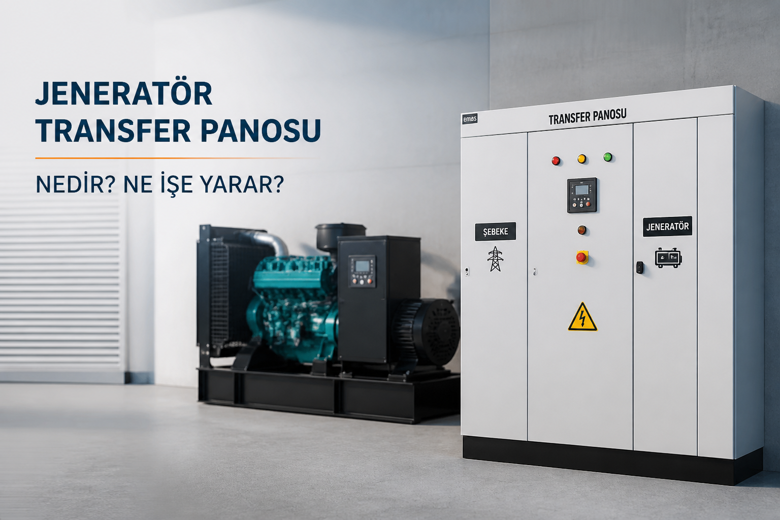 Jeneratör Transfer Panosu Nedir? Ne İşe Yarar?