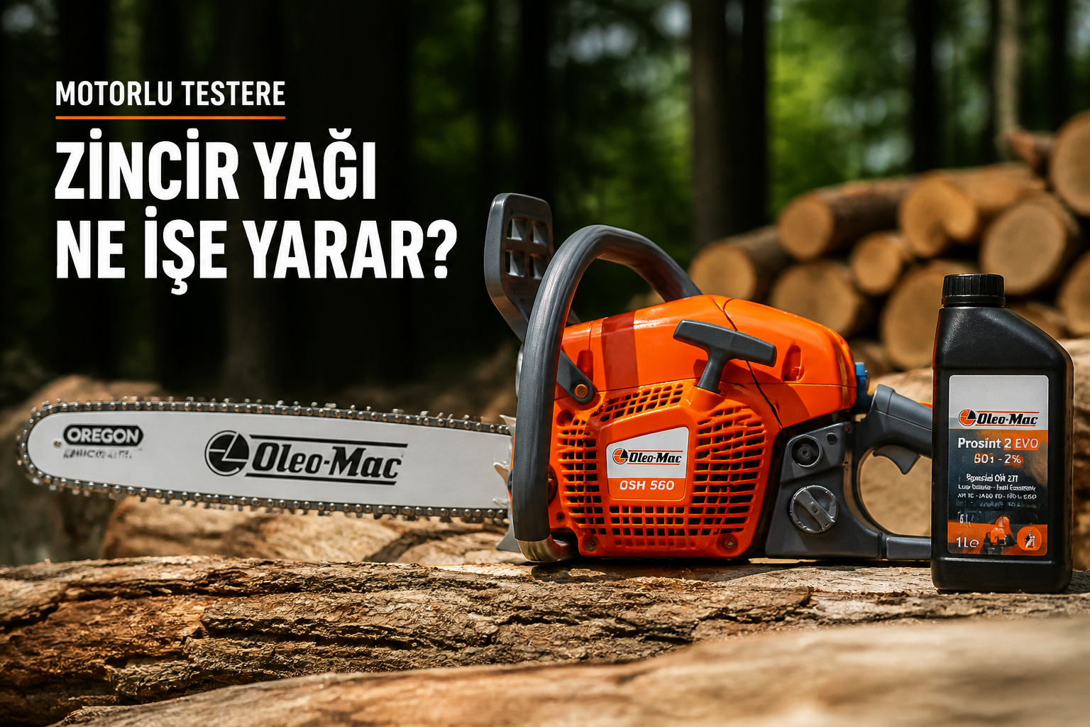 Motorlu Testere Zincir Yağı Ne İşe Yarar?