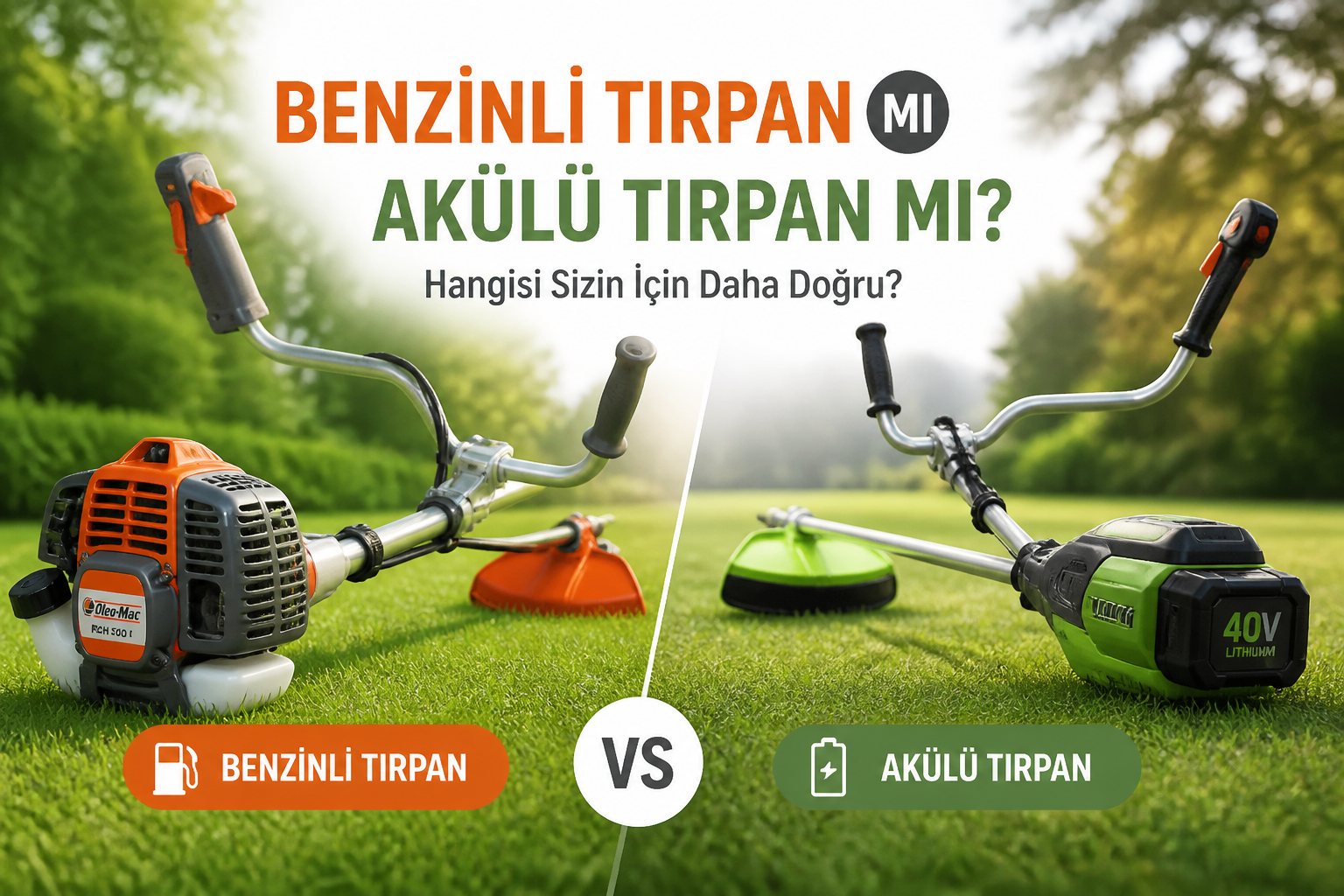 Benzinli Tırpan mı Akülü Tırpan mı?