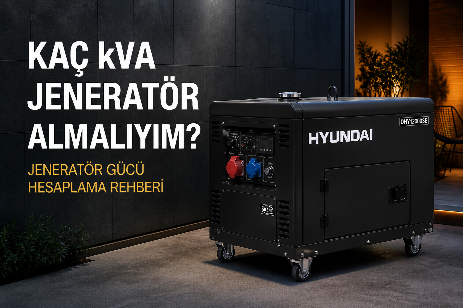 Kaç kVA Jeneratör Almalıyım? Jeneratör Gücü Hesaplama Rehberi